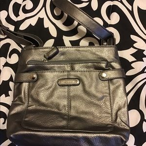 Silver Rossetti Crossbody Purse